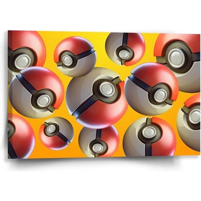 Sablio Obraz Pokemon ball Pattern - 60x40 cm