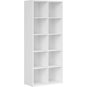 BRW Висока етажерка nepo plus reg/19/8 бяло