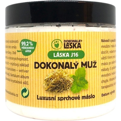 Dokonalá Láska Dokonalý muž Vetivert přírodní sprchové máslo 200 ml