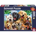 Schmidt Spiele Пъзел Schmidt от 500 части - Кучешко селфи (58390)