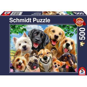 Schmidt Spiele Пъзел Schmidt от 500 части - Кучешко селфи (58390)