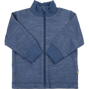 Joha Детско вълнено яке Joha Kid's Cardigan with Collar and Zip Merino jacket - Dark Blue - размер 100 (703-7034-0215)
