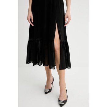Michael Kors Рокля MICHAEL Michael Kors в черно среднодълга разкроена MT583467R3 (MT583467R3)
