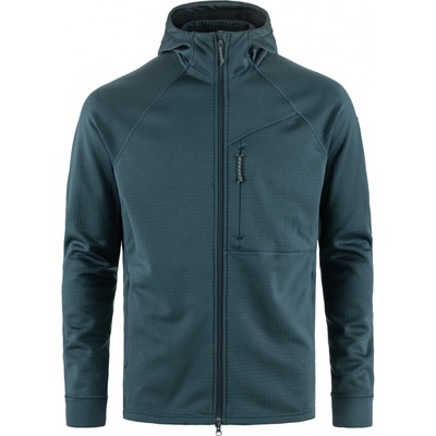 Fjällräven Abisko Grid Fleece Hoodie M Mountain Blue