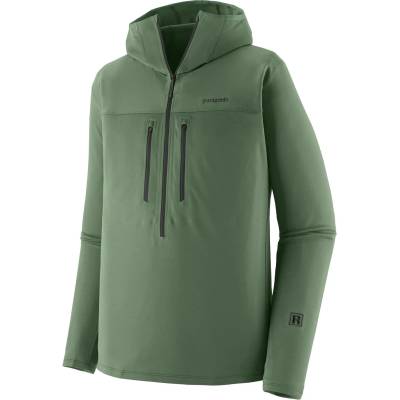 Patagonia Мъжки поларен пуловер Patagonia R1 Ultralight Hoody Fleece jumper - Canopy Green (005-7064-0414)