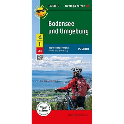 Bodamské jezero 1:75 000 / turistická a cykloturistická mapa