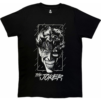 Tričko Joker Black & White Grin čierna