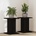 vidaXL Стойка за растения 2 pcs Черния дъб 30 x 30 x 40 cm (3345113)