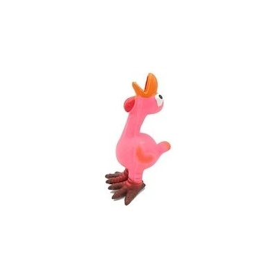 Tatrapet hračka pro psa krocan se zvukem 17 cm latex růžová