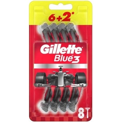 Gillette Blue3 Red 4 ks