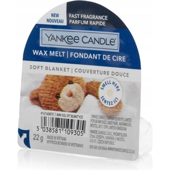 Yankee Candle vonný vosk do aroma lampy Soft Blanket 22 g