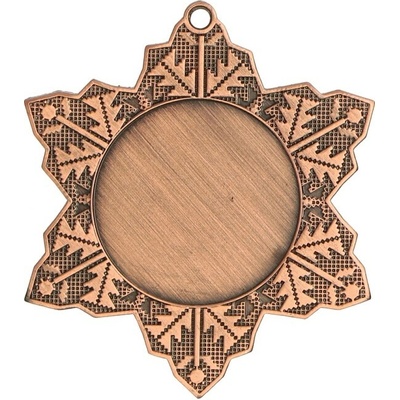 MMC22050/B Medaila vločka pr.50 mm hr.50 mm bronz 5x0 2 cm