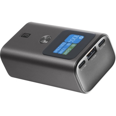 Cellularline Портативна батерия Cellularline - Ultron 10000, 10000 mAh, черна (PBULTRON10000D)