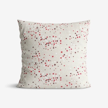 Goldea vianočná valencia hviezdičky na režnej 50 x 50 cm