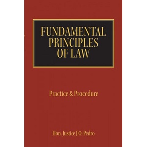 Fundamental Principles of Law | HON. JUSTICE PEDRO (ISBN: 9781546268703)