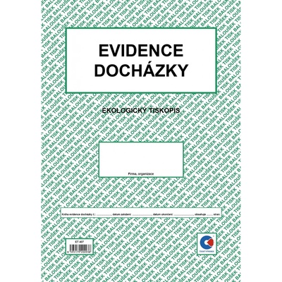 Baloušek Tisk ET407 Evidence docházky A4 – Zboží Dáma