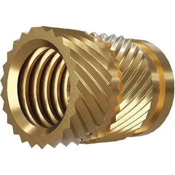 Two Trees Вложка за пластмаса M8 (месинг) - Brass Inset Nuts, 20 броя