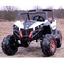 Joko elektrické autíčko Buggy 4x4 SuperStar nosnosť 40kg penové kolesá Dvojmiestne kožené sedadlo bielá