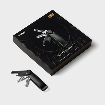 Klíčenka Orbitkey Dárková sada elastomerové 2.0 (Black & Black Hardware) + černý Multitool v2