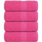 vidaXL Кърпи за пране FROGN 4 бр. Розови 30x30 см 360 г/м2 (137041)