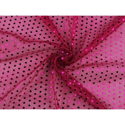 Flitrový úplet Ø4 mm, střední, 5 pink