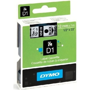 DYMO D1 45018, S0720580, 12mm x 7m, черен печат / жълт фон, оригинална лента (D145018)