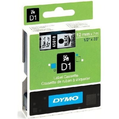 DYMO D1 45018, S0720580, 12mm x 7m, черен печат / жълт фон, оригинална лента (D145018)