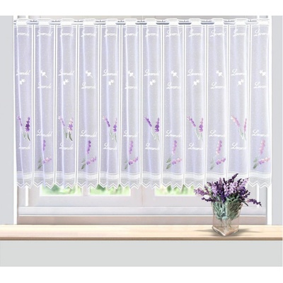 Záclona žakárová Levandule š.60cm - zbytek 1,15m v celku - 60 cm 603567-675