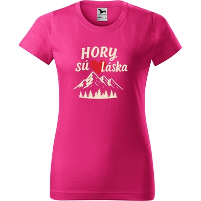 Handel Tričko Hory sú láska purpurová