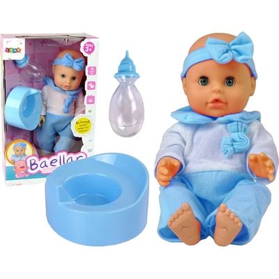LEAN TOYS v pyžamku 30cm modrá