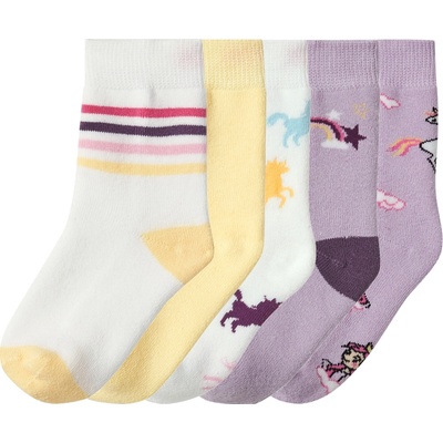 lupilu dívčí termo ponožky s BIO 5 párů lila fialová / žlutá / bílá – Zboží Dáma lupilu dívčí termo ponožky s BIO 5 párů lila fialová / žlutá / bílá – Zboží Dáma