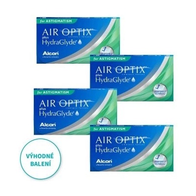 Alcon Air Optix Plus Hydraglyde for Astigmatism 3 čočky 4 kusy