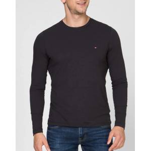 Tommy Hilfiger Мъжка блуза Tommy Hilfiger- черна slim fit