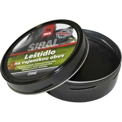 Vojenské leštidlo na obuv SIGA (BOX) 100g čierne