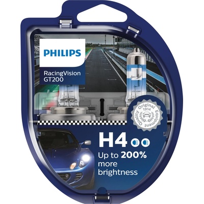 Philips RacingVision GT200 12V H4 60/55W P43t 2 ks