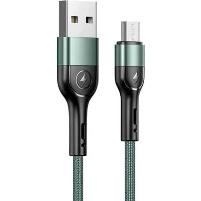 Usams SJ450 U55 Dátový Braided microUSB 1m zelený