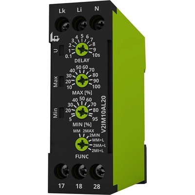 TELE HAASE relé hlídací V2IM10AL10 1F PROUDU AC/DC DO 10 A multifunkční 1P