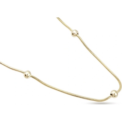Biju Pozlacený řetízek s kuličkami 3002525