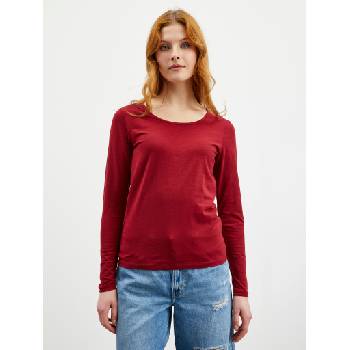 ZOOT. lab Дамска основна тениска ZOOT. lab Mira в цвят бордо ZOOT. lab | Cherven | ЖЕНИ | XS