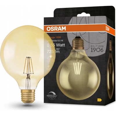 Osram LED žárovka Vintage 1906 E27 6,5 W 2400 K stmívatelná