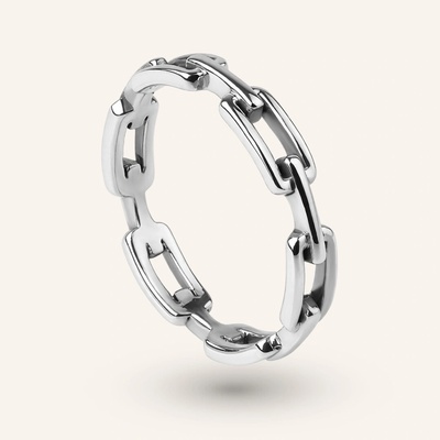 SilveAmo Strieborný prsteň Chain Link K2.2082