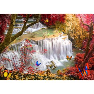 Grafika - Puzzle Deep Forest Waterfall 2000 - 2 000 piese