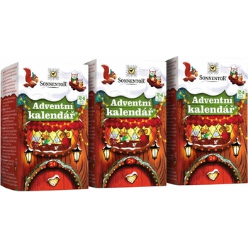 Sonnentor Adventní kalendář čajový BIO - 24 nálevových sáčků - pošk. obal