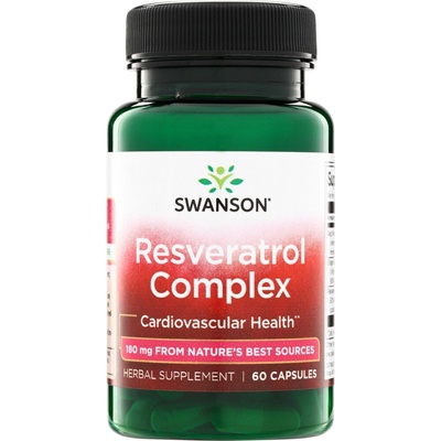 Swanson Resveratrol Complex 180 mg 60 kapsúl