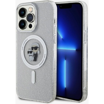 KARL LAGERFELD IML Блестящ Karl and Choupette MagSafe Заден Калъф за iPhone 15 Pro Max Прозрачен Karl Lagerfeld | Lilav | ЖЕНИ | UNI