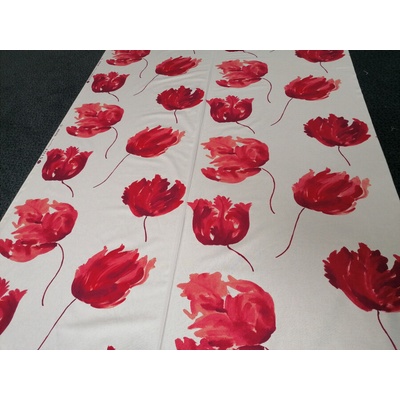 Dekorační látka IZALINE rouge šíře 140 cm