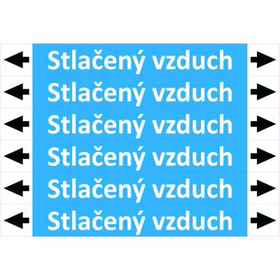 Grafiko | Stlačený vzduch - dle ISO 20560 - Materiál Folie s vyšší lepivostí s ochrannou laminací – High tack, Rozměr aršík 6 ks 52x400 mm