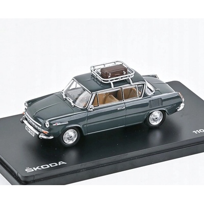 ABREX Škoda 1100 MBX 1969 Šedá Tmavá s doplňky 1:43