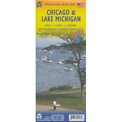 plán Chicago 1:12,5 t., Lake Michigan 1:1 mil. ITM voděodolná