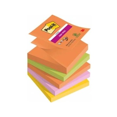 Post-it 3M Sticky Notes Post-it® Super Sticky Z-Notes, BOOST, 76x76mm, 5x90 cards